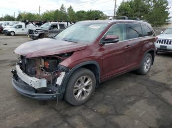  Salvage Toyota Highlander