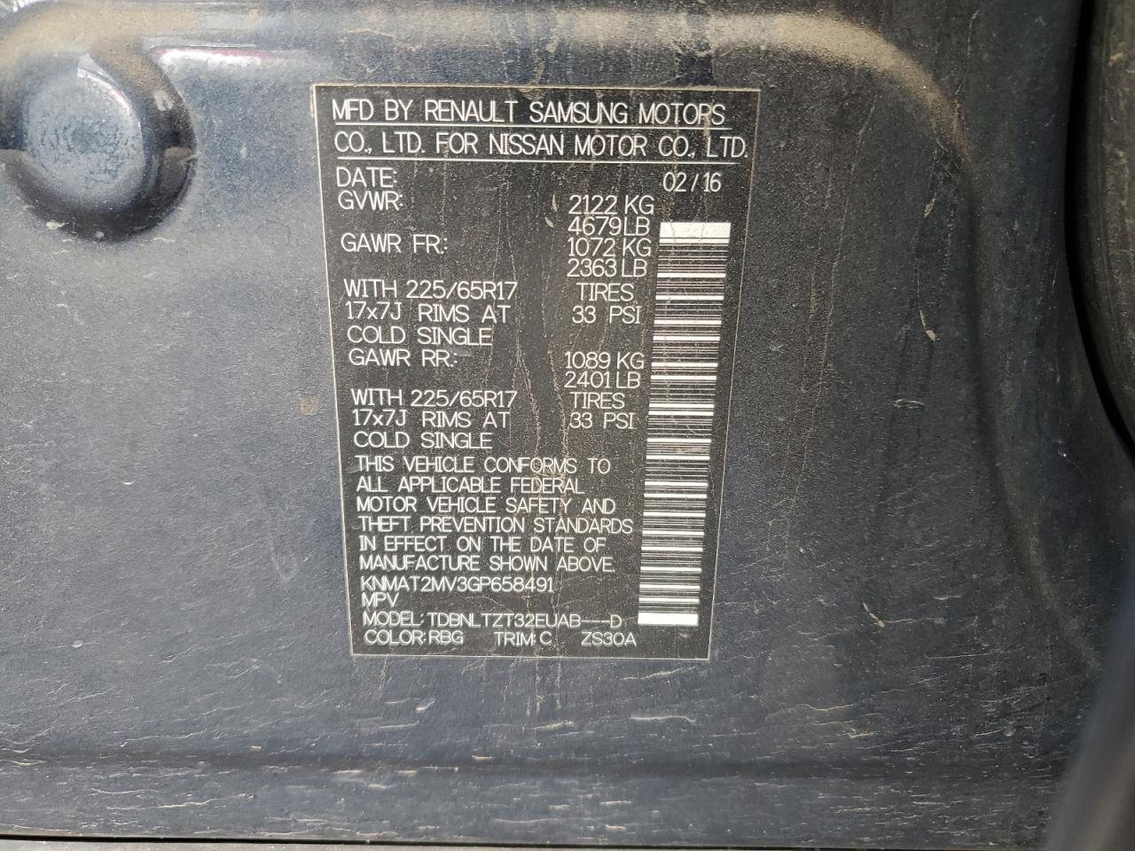 Nissan Rogue S Image 3