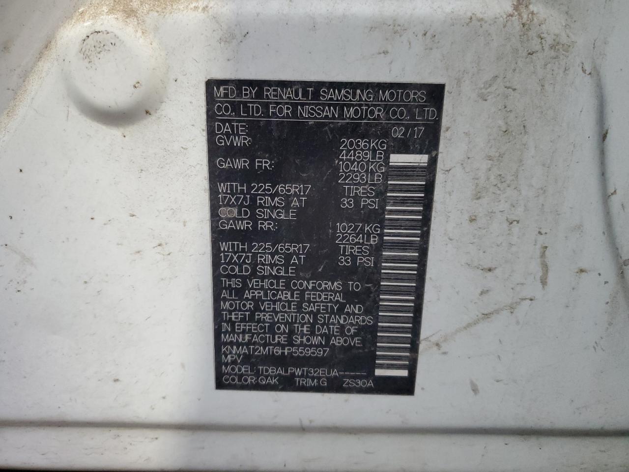 Nissan Rogue S Image 7