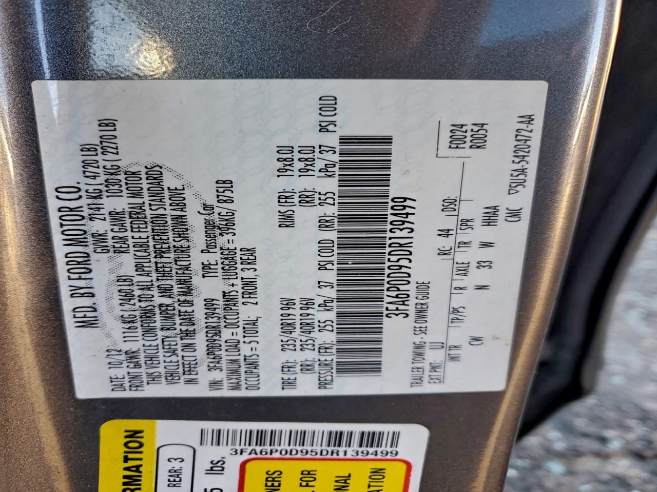 Ford Fusion Titanium Image 10