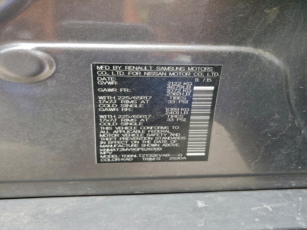 Nissan Rogue S Image 12