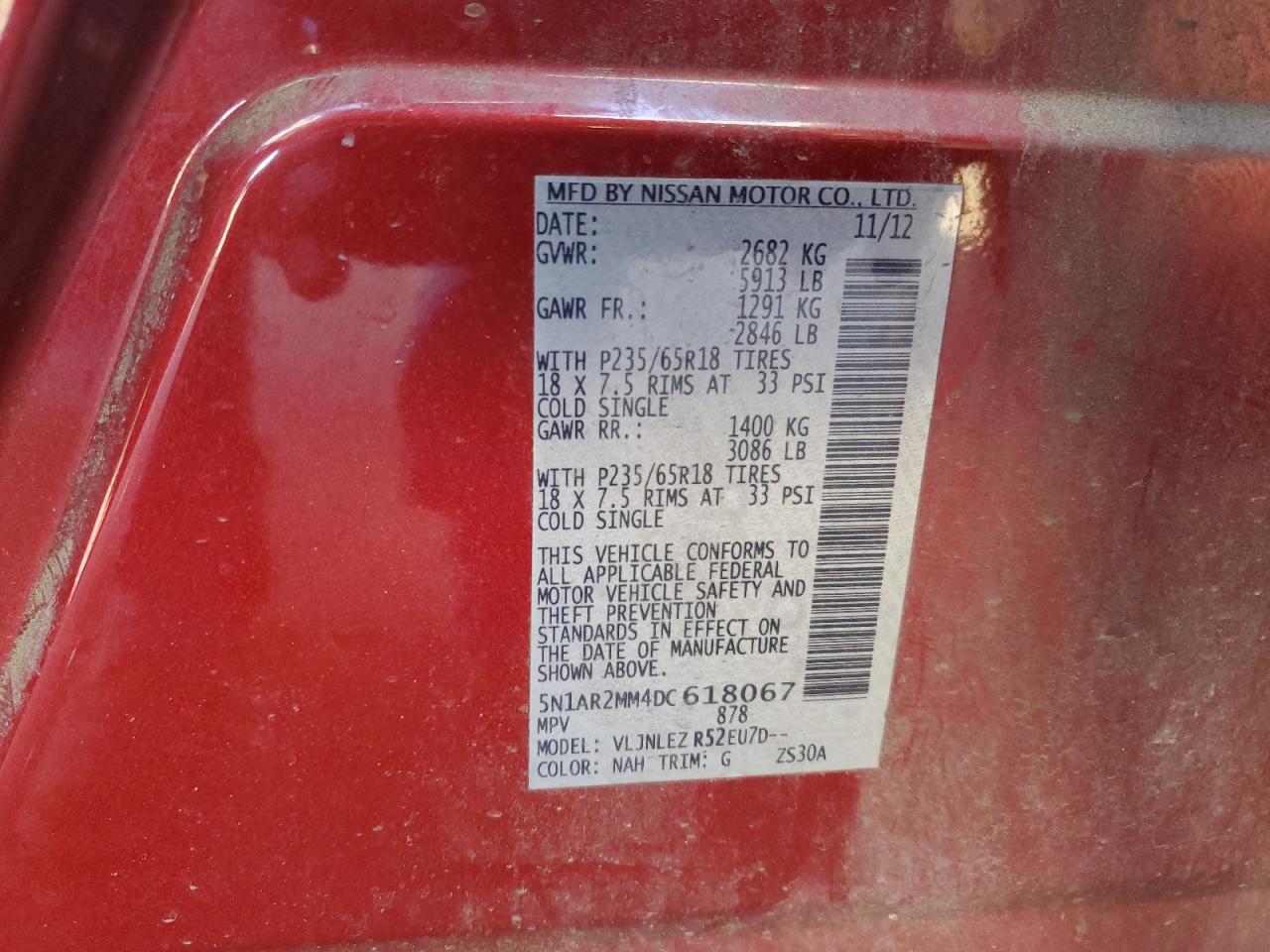 Nissan Pathfinder S Image 11