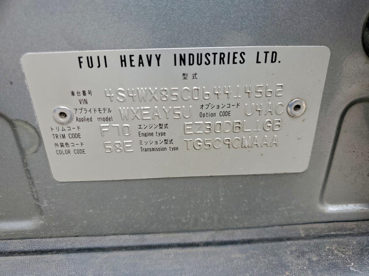 Subaru Tribeca 3.0 H6 Image 13