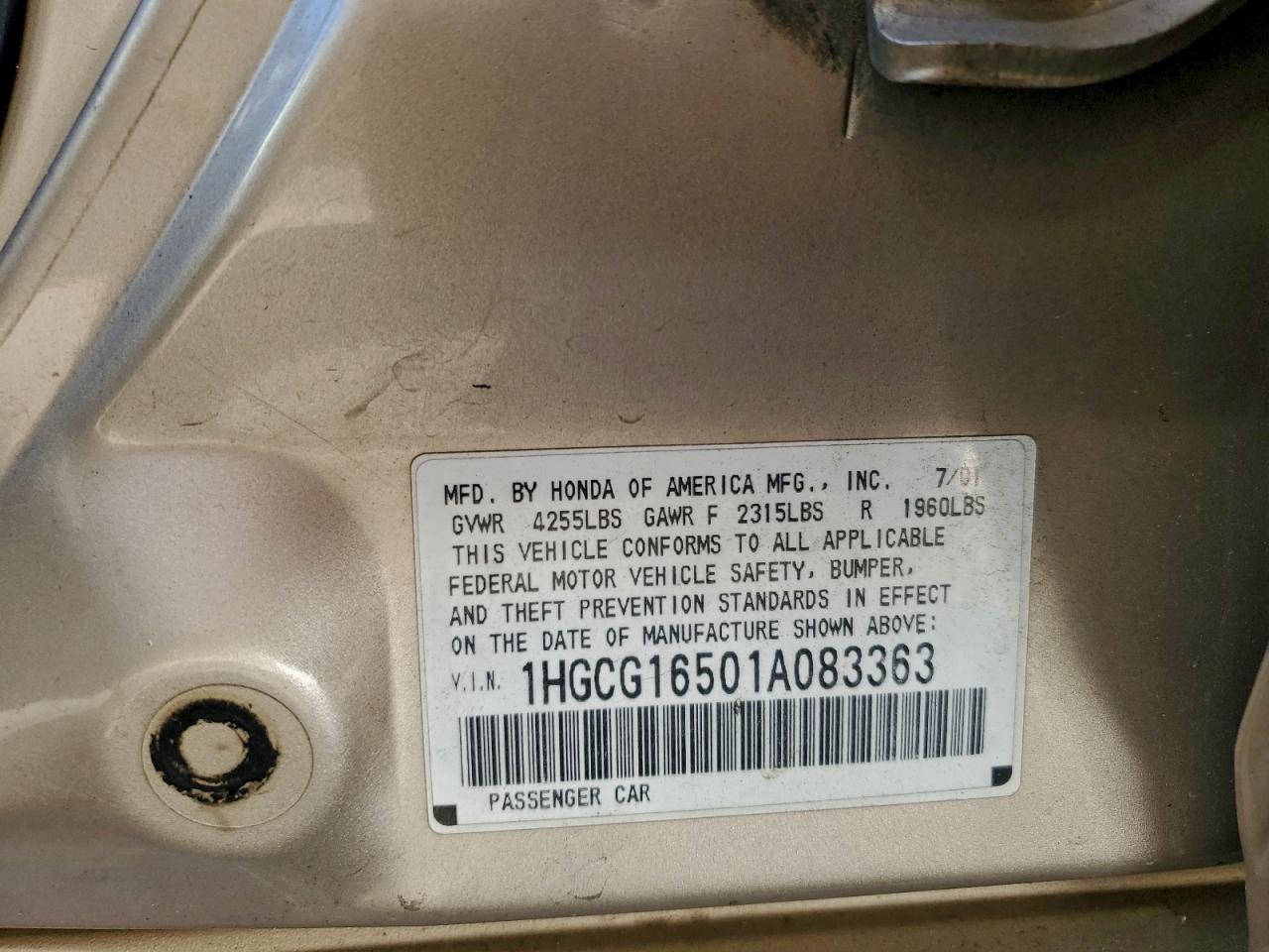 Honda Accord Ex Image 6