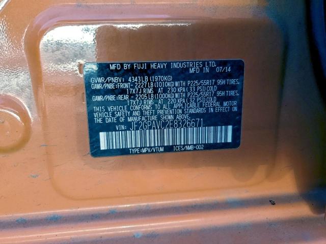 Subaru Xv 2.0 Premium Image 12