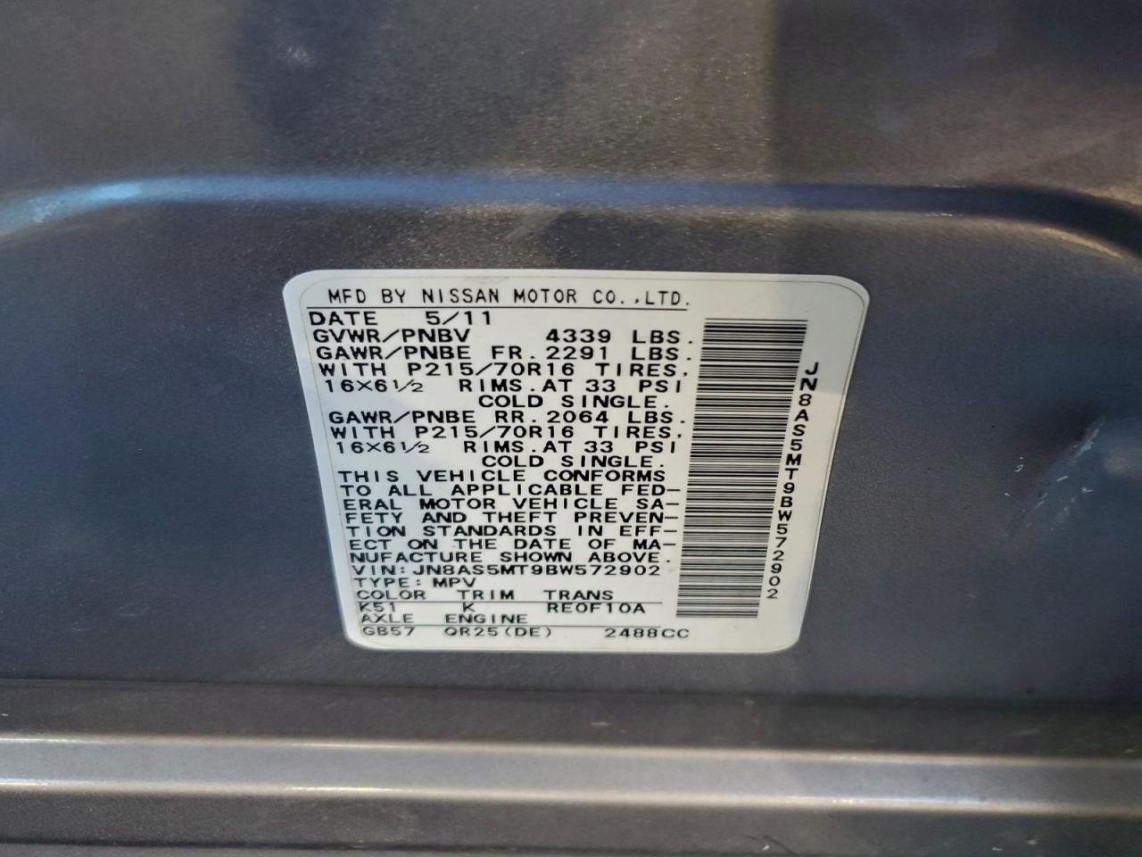 Nissan Rogue S Image 9