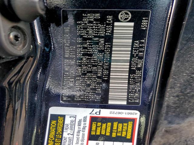 Toyota Camry Base Image 10