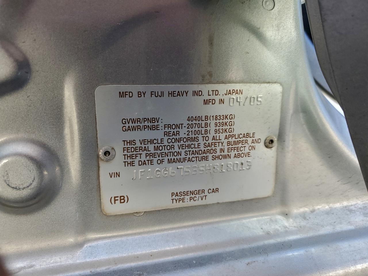 Subaru Impreza Rs Image 2