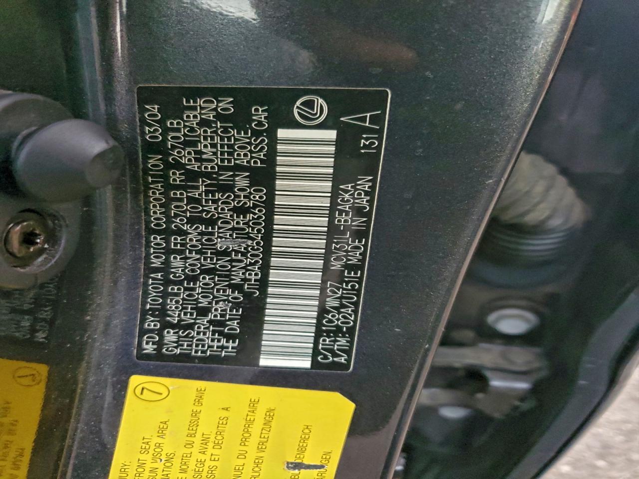 Lexus Es 330 Image 11