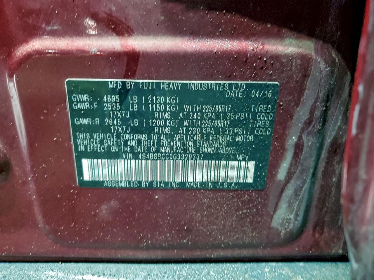 Subaru Outback 2.5i Premium Image 12